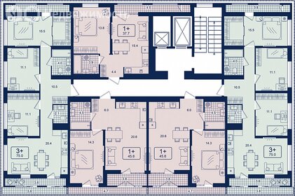 Квартира 75,1 м², 3-комнатная - изображение 1