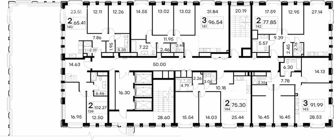 75,3 м², 2-комнатные апартаменты 50 010 000 ₽ - изображение 27