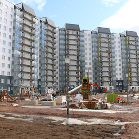 Ход строительства в жилом районе «Новое Горелово» за Январь — Март 2022 года, 4
