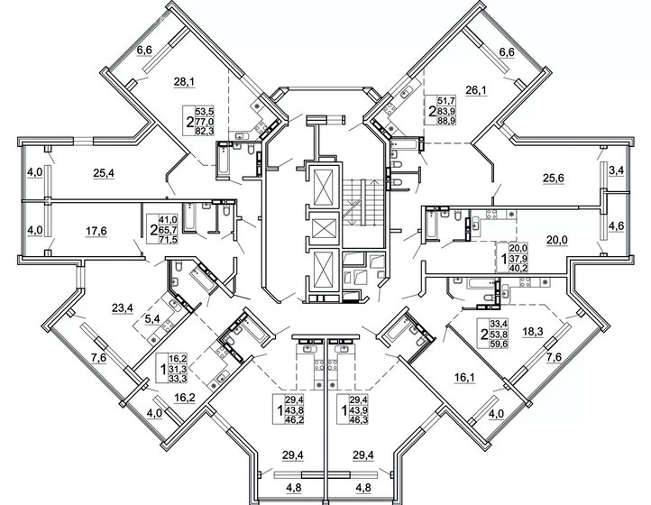 42,6 м², 1-комнатная квартира 9 372 000 ₽ - изображение 23