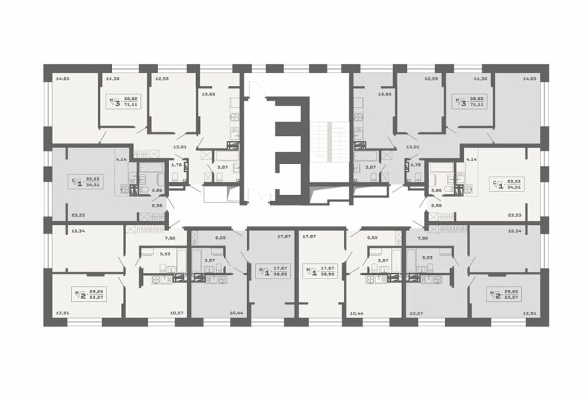 53,3 м², 2-комнатная квартира 9 400 000 ₽ - изображение 16