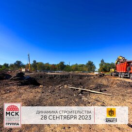 Ход строительства в ЖК «Донской Арбат 2» за Июль — Сентябрь 2023 года, 2