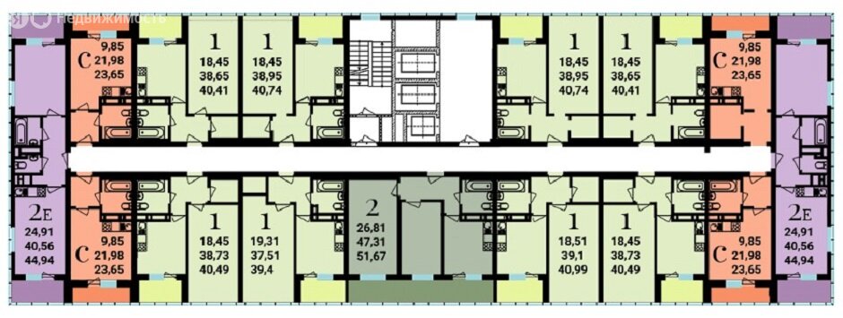 22 м², квартира-студия 4 183 800 ₽ - изображение 22