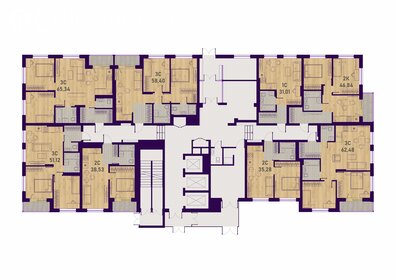 Квартира 65,3 м², 3-комнатная - изображение 2