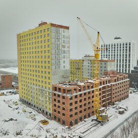 Ход строительства в квартале «4 Ленина» за Январь — Март 2024 года, 2