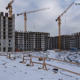 Ход строительства в ЖК «Солнечный» за Октябрь — Декабрь 2024 года, 6