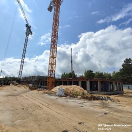 Ход строительства в ЖК «Дом на Маяковского» за Июль — Сентябрь 2025 года, 5
