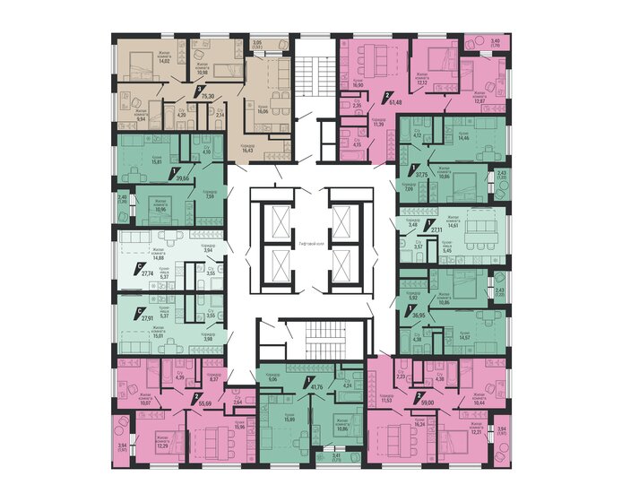 35,2 м², 1-комнатная квартира 5 190 000 ₽ - изображение 106