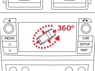 4 камеры по периметру автомобиля с системой помощи при движении по бездорожью (Multi Terrain Monitor)
