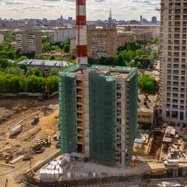 Ход строительства в ЖК «Павелецкая Сити» за Апрель — Июнь 2021 года, 2