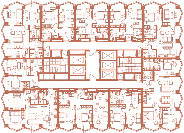 69,9 м², 2-комнатная квартира 38 773 528 ₽ - изображение 44