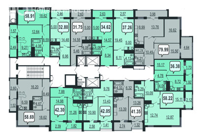 32,5 м², 1-комнатная квартира 6 500 000 ₽ - изображение 32