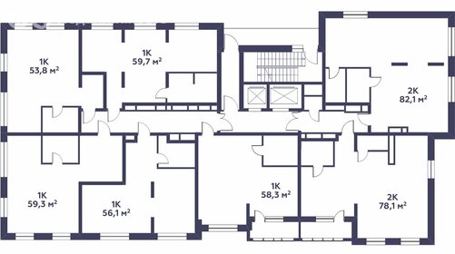 Квартира 58,3 м², 1-комнатная - изображение 2