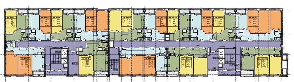 78,4 м², 2-комнатная квартира 16 620 800 ₽ - изображение 31