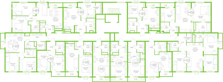 Квартира 23,4 м², 1-комнатная - изображение 1