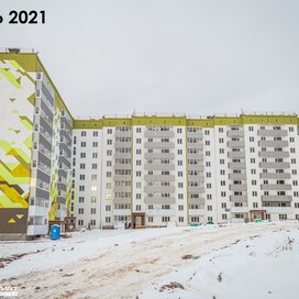 Ход строительства в ЖК «Белые росы» за Октябрь — Декабрь 2021 года, 6