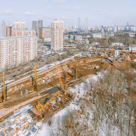 Ход строительства в ЖК Level Мичуринский за Январь — Март 2022 года, 1