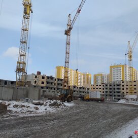 Ход строительства в микрорайоне «Нанжуль-Солнечный» за Январь — Март 2022 года, 1