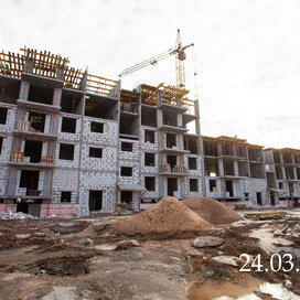 Ход строительства в ЖК «Завеличенская 24» за Январь — Март 2022 года, 2