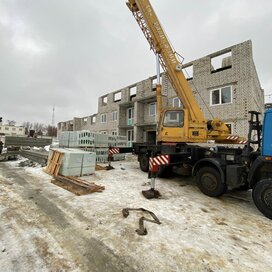 Ход строительства в микрорайоне «Домашний» за Январь — Март 2022 года, 2