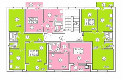 23 м², 1-комнатная квартира 680 000 ₽ - изображение 57