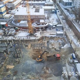 Ход строительства в ЖК «Лесопарковый» за Январь — Март 2023 года, 2