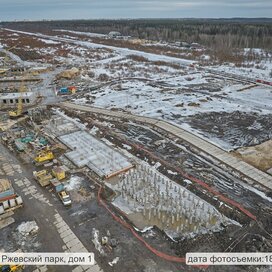 Ход строительства в ЖК «Ржевский парк» за Январь — Март 2023 года, 2