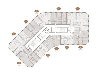 Квартира 121,4 м², 4-комнатные - изображение 2