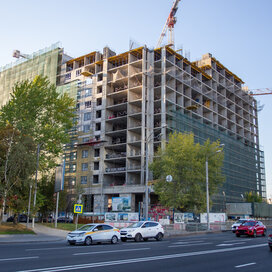 Ход строительства в апарт-комплексе «Октябрьская 98» за Июль — Сентябрь 2023 года, 2