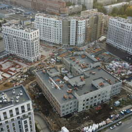Ход строительства в клубном квартале «iD Park Pobedy» за Июль — Сентябрь 2023 года, 2