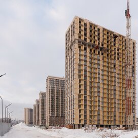 Ход строительства в ЖК «Юнтолово» за Октябрь — Декабрь 2023 года, 3