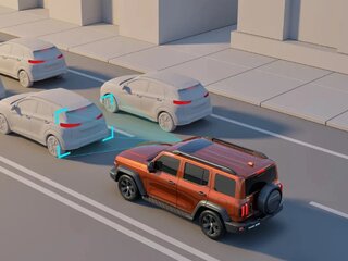 Адаптивный круиз-контроль с функцией интеллектуального круиз-контроля (ICA) с функцией ассистента движения в пробке (TJA)