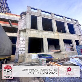 Ход строительства в ЖК «Рубин» за Октябрь — Декабрь 2023 года, 5