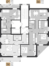 Квартира 47,1 м², 1-комнатная - изображение 2