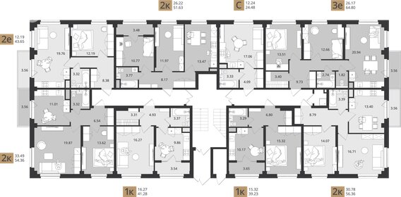 53,4 м², 2-комнатная квартира 5 600 000 ₽ - изображение 42