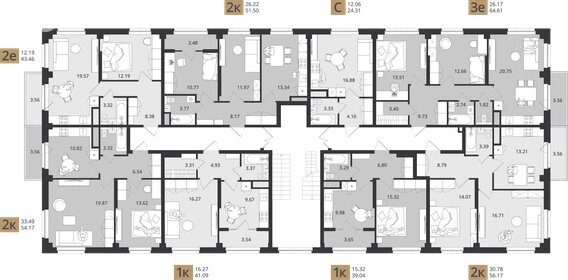 54,7 м², 2-комнатная квартира 4 190 000 ₽ - изображение 17