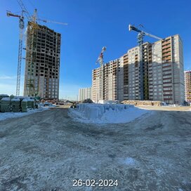 Ход строительства в ЖК «8 марта» за Январь — Март 2024 года, 2