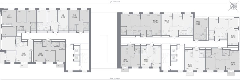Квартира 61,3 м², 2-комнатная - изображение 2
