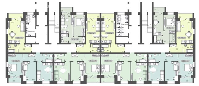 Квартира 37,3 м², 2-комнатная - изображение 2