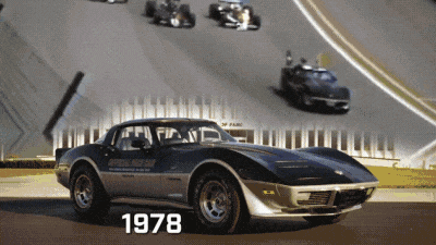 Видео: как менялись пейс-кары Chevrolet Corvette на гонке Indy 500