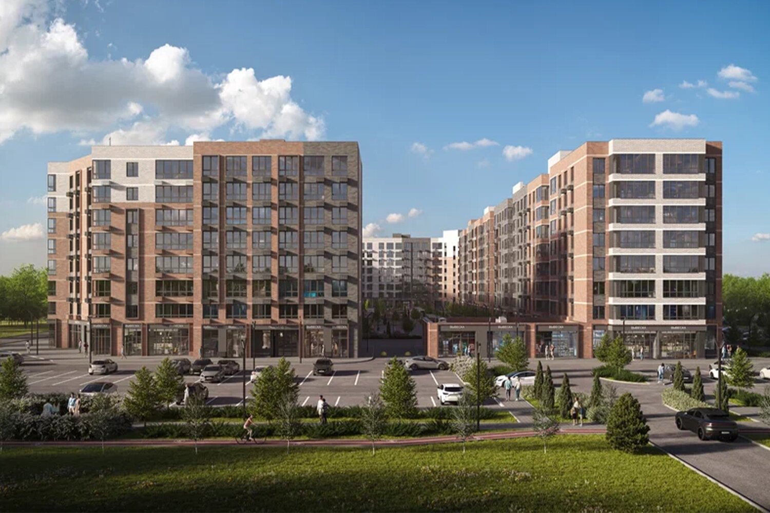 Спортивные площадки и открытый паркинг: подробный обзор ЖК «МОНО Квартал» в пригороде Краснодара