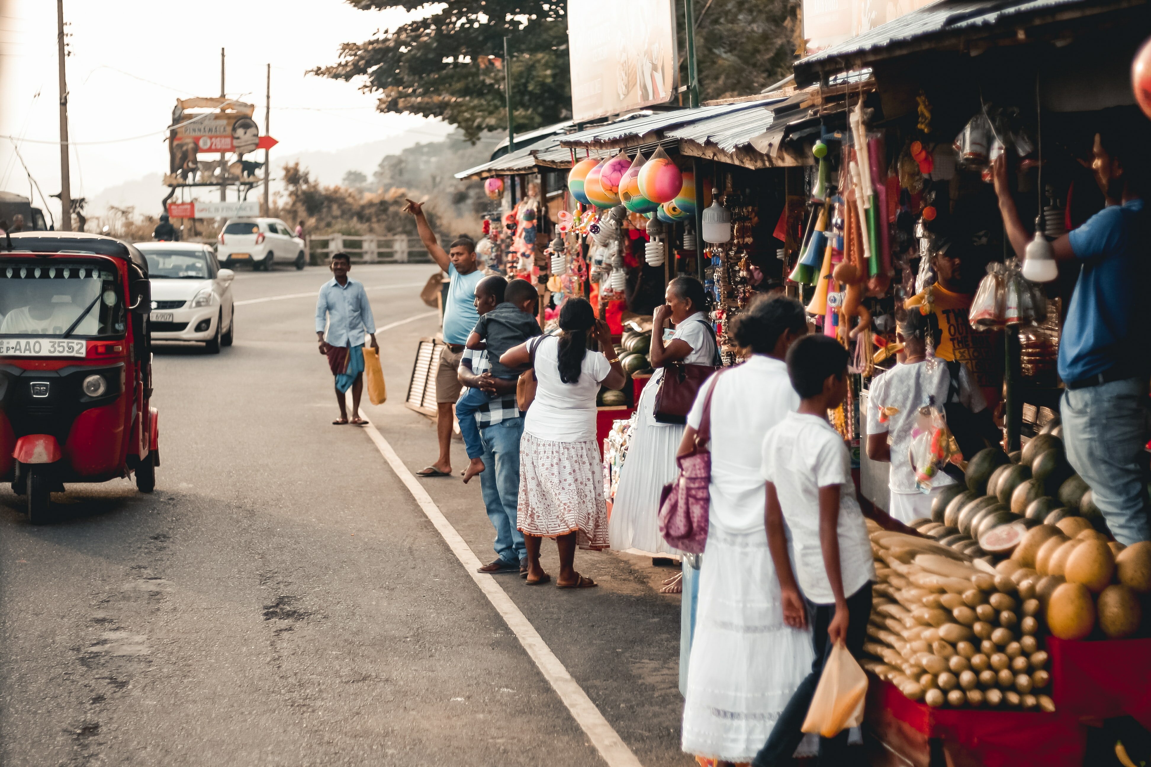 По дороге в Коломбо, столицу Шри-Ланки.