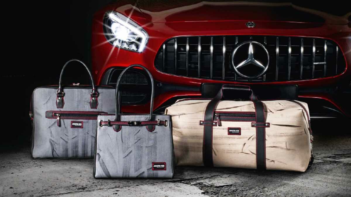 В продажу поступили кошельки и сумки, по которым проехали спорткары Mercedes-AMG