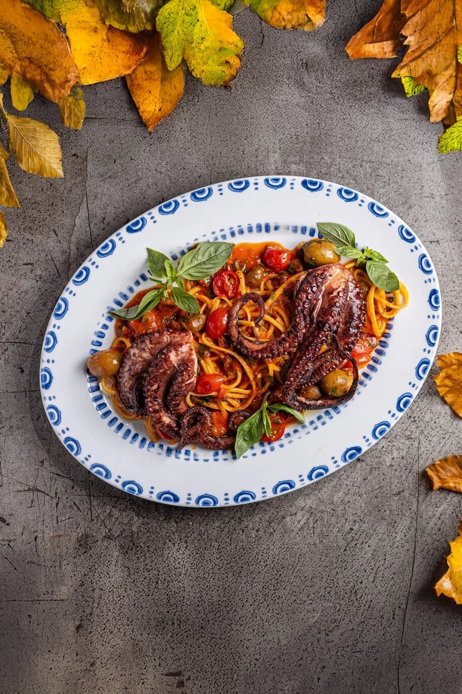 Паста с осьминогом