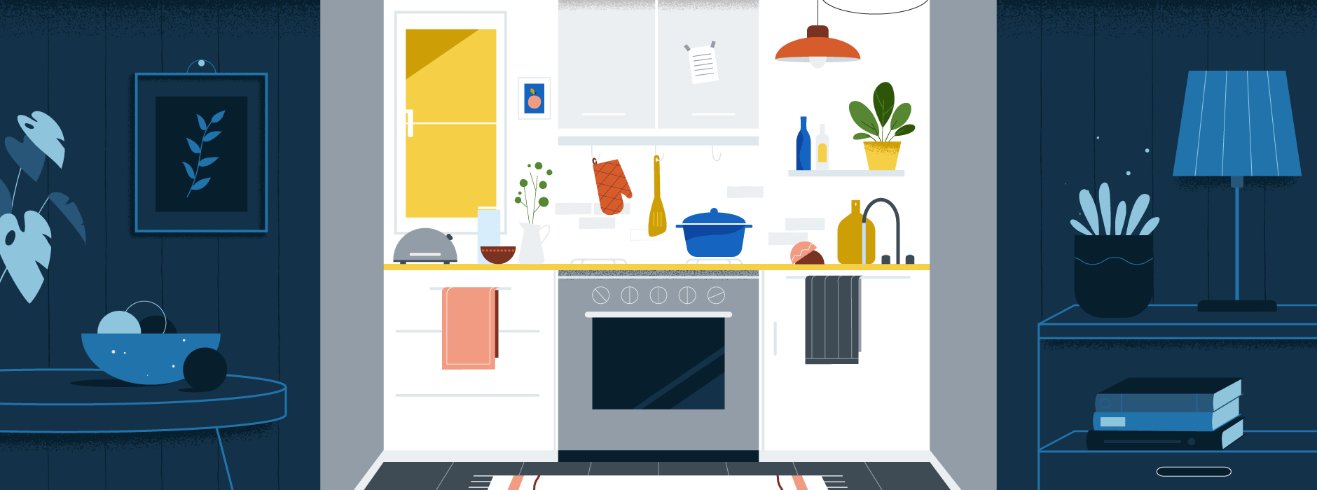 Как обустроить маленькую кухню