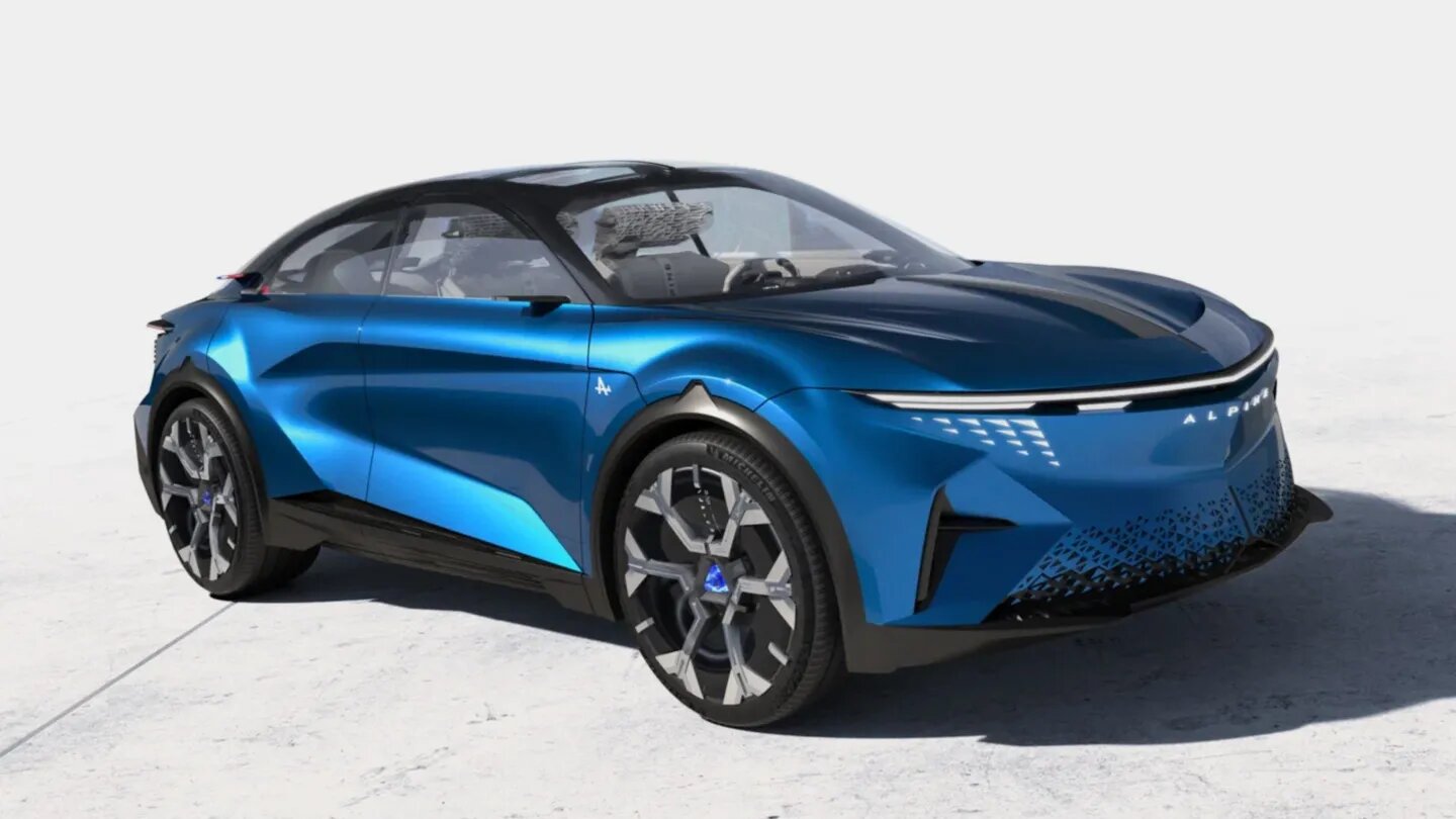 Представлен прототип трёхмоторного электрофастбека Alpine A390_β, который выйдет в 2025 году