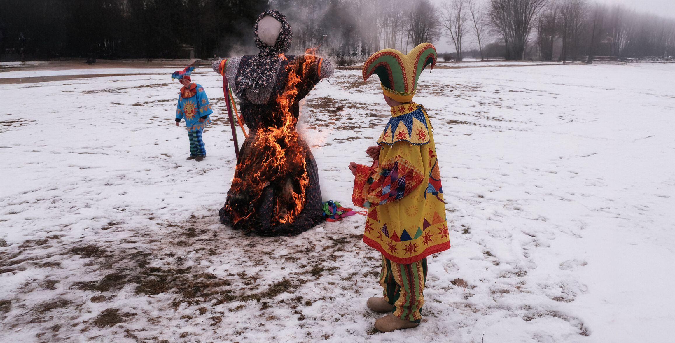 На Масленицу в Рыбинске согнут рельсы