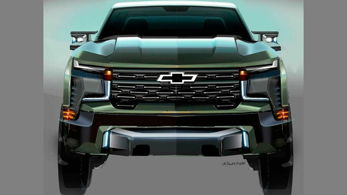 General Motors раскрыл дизайн нового пикапа с элементами ретро