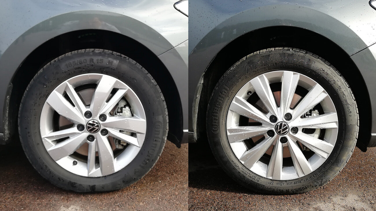 16-дюймовые колёса можно получить за доплату в 24&nbsp;500 (серебристые) или 29&nbsp;900 (чёрные) рублей – начиная с версии Status. В стандарте будет 15 дюймов (фото слева)