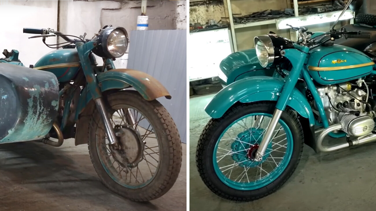 Видео: полная реставрация мотоцикла 